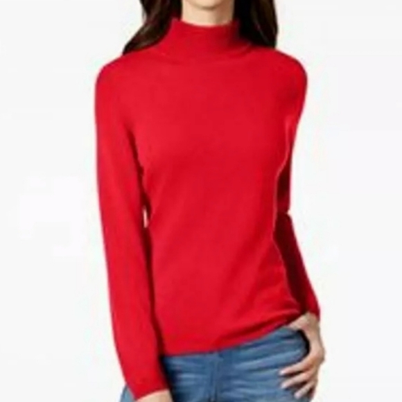 Charter Club Sweaters - Charter Club Luxury 2 Ply Cashmere Turtleneck, Size M